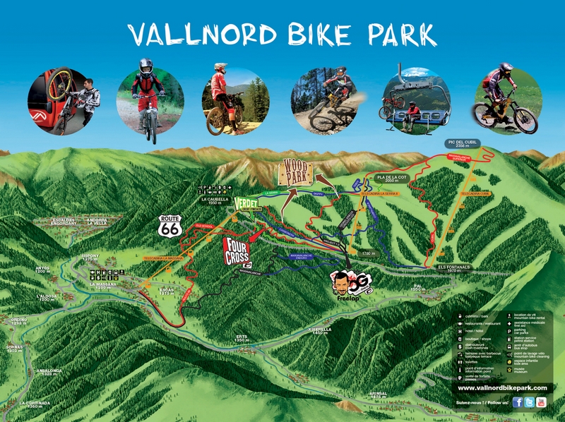 Vallnord carte des pistes